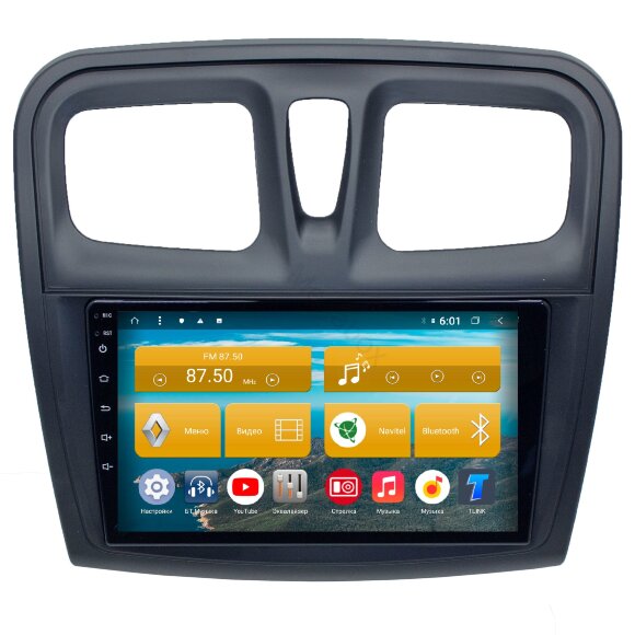 Штатная магнитола Renault Logan Stepway, Sandero Stepway. Megabox 9056 Штатная магнитола Renault Logan Stepway, Sandero Stepway. Megabox 9056