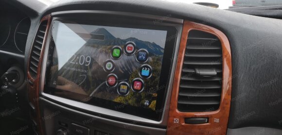 Штатная магнитола Toyota LC100, Lexus LX470 Europe (2002-2007), Megabox 1039