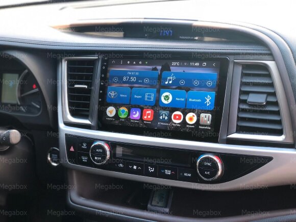Штатная магнитола Toyota Highlander (2013+), Megabox 1066